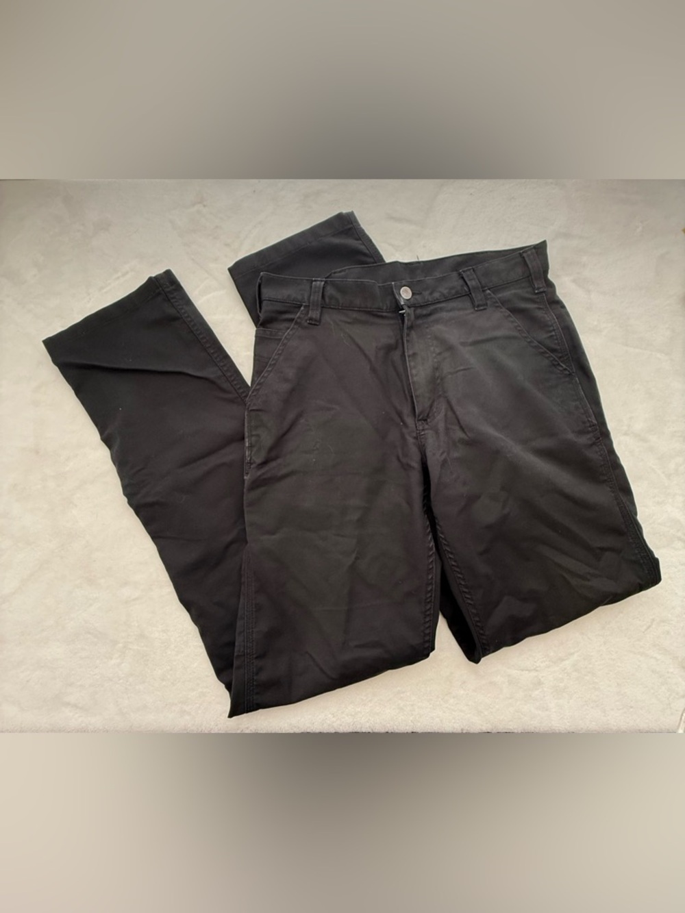 Carhartt Black Relaxed Fit Pants in Black Size 32 x 36